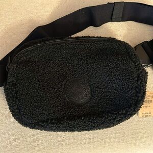 Black fuzzy belt bag VS Pink NWT